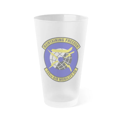 725 Air Mobility Squadron AMC (U.S. Air Force) Frosted Pint Glass 16oz-Go Mug Yourself