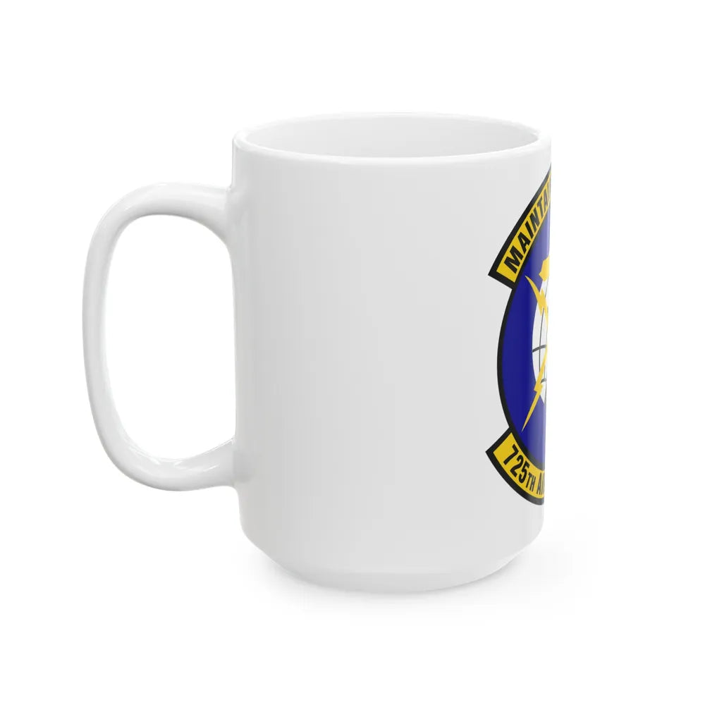 725 Air Mobility Squadron AMC (U.S. Air Force) White Coffee Mug-Go Mug Yourself