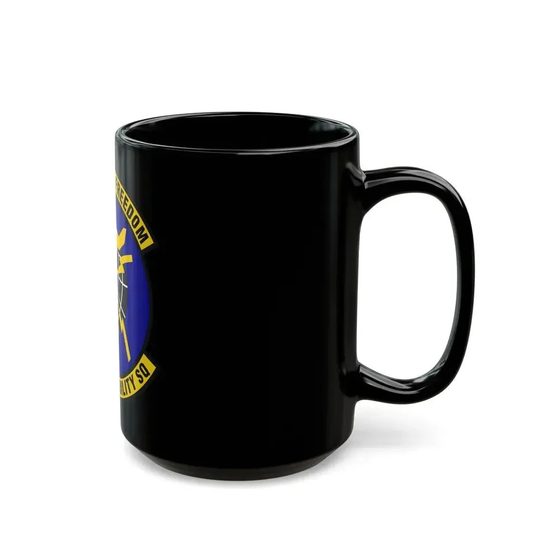 725 Air Mobility Squadron AMC (U.S. Air Force) Black Coffee Mug - Go Mug Yourself