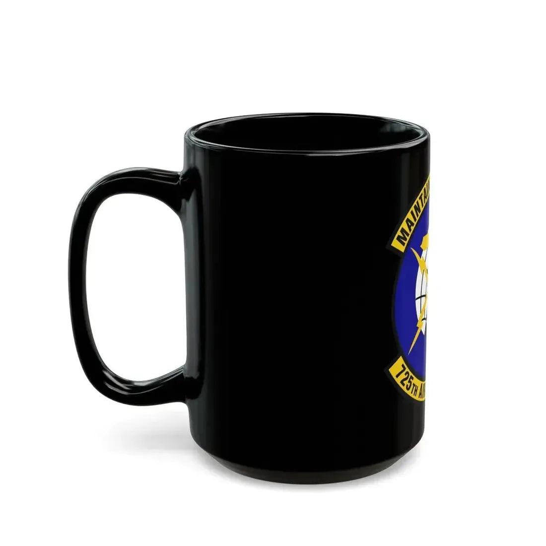 725 Air Mobility Squadron AMC (U.S. Air Force) Black Coffee Mug - Go Mug Yourself