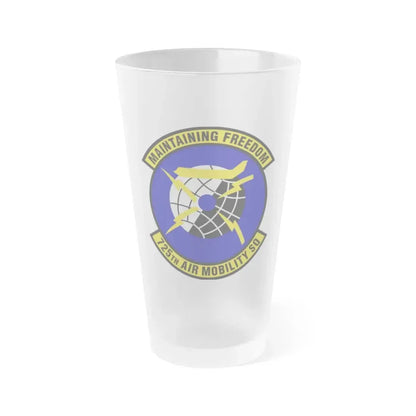 725 Air Mobility Squadron AMC (U.S. Air Force) Frosted Pint Glass 16oz Default Title - Go Mug Yourself