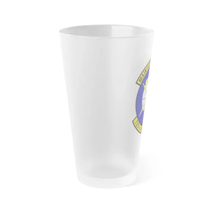 725 Air Mobility Squadron AMC (U.S. Air Force) Frosted Pint Glass 16oz - Go Mug Yourself