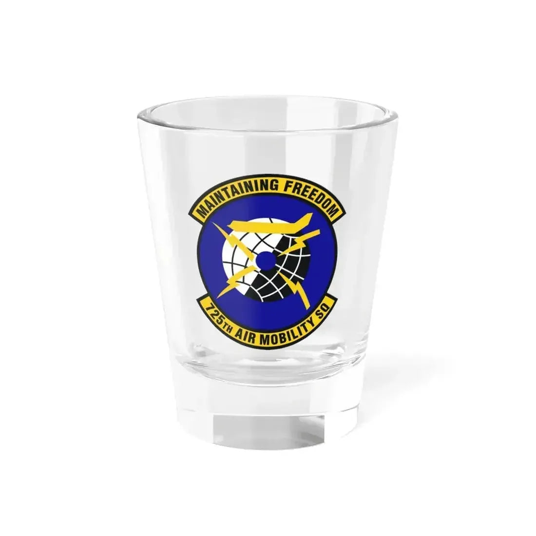 725 Air Mobility Squadron AMC (U.S. Air Force) Shot Glass 1.5oz 1.5oz - Go Mug Yourself