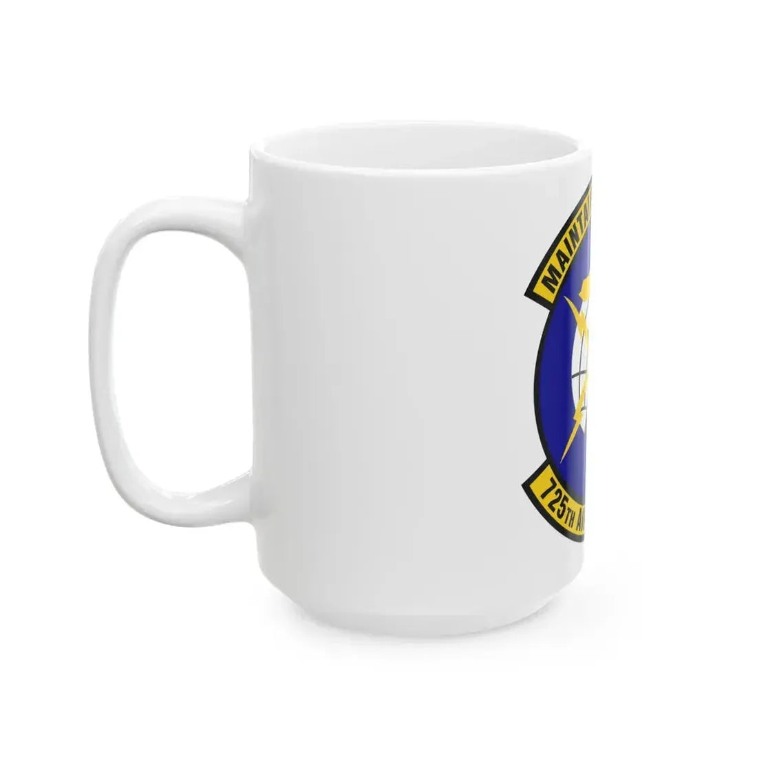 725 Air Mobility Squadron AMC (U.S. Air Force) White Coffee Mug - Go Mug Yourself