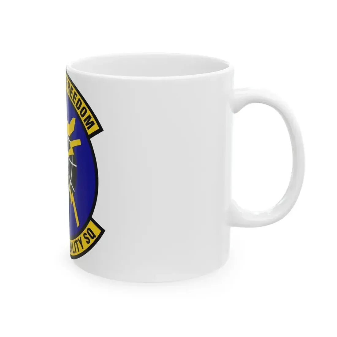 725 Air Mobility Squadron AMC (U.S. Air Force) White Coffee Mug - Go Mug Yourself