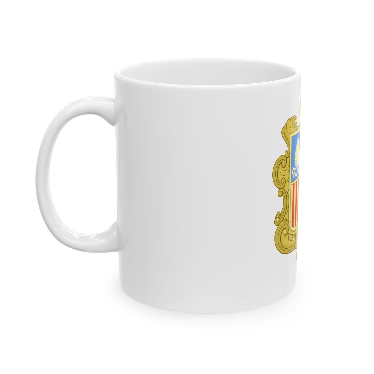 Coat of arms of Andorra (1949-1959) - White Coffee Mug
