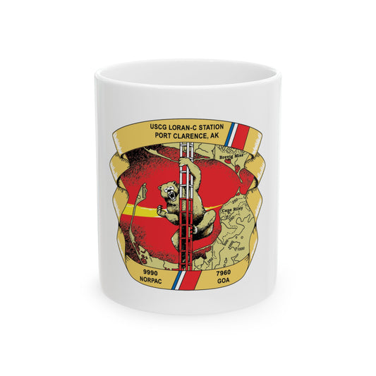 USCG Loran C  Station Port Clarence AK (U.S. Coast Guard) White Coffee Mug