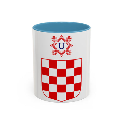 Coat of arms of the Independent State of Croatia - Accent Coffee Mug