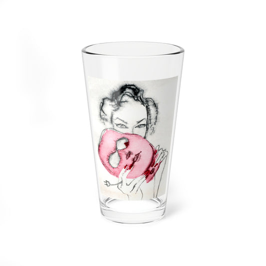 Illustration by Rene Bouche (2), 1954 - Pint Glass 16oz