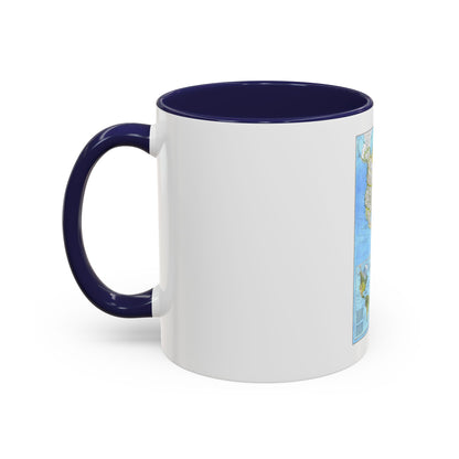 Americas, The (1979) (Map) Accent Coffee Mug
