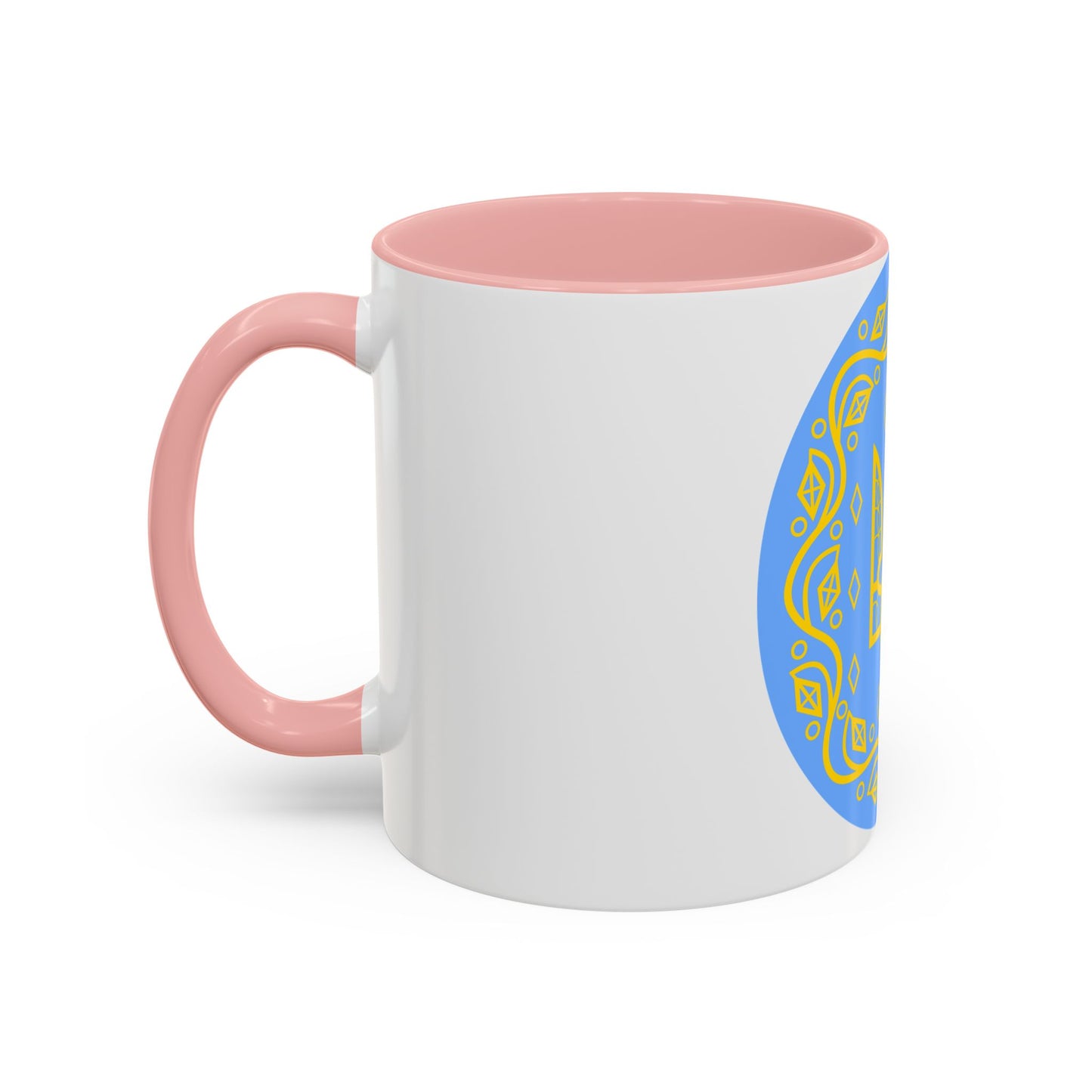 Coat of arms of Ukrainian People's Republic 2 - Accent Coffee Mug