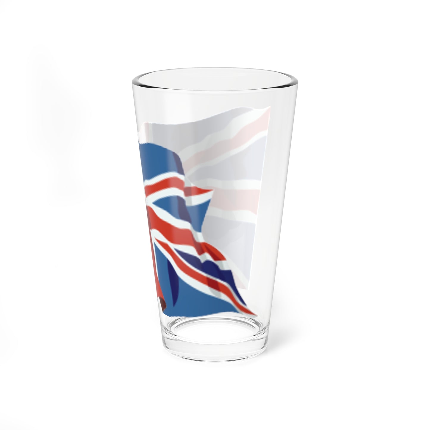 United Kingdom flag waving icon (United Kingdom) Pint Glass 16oz