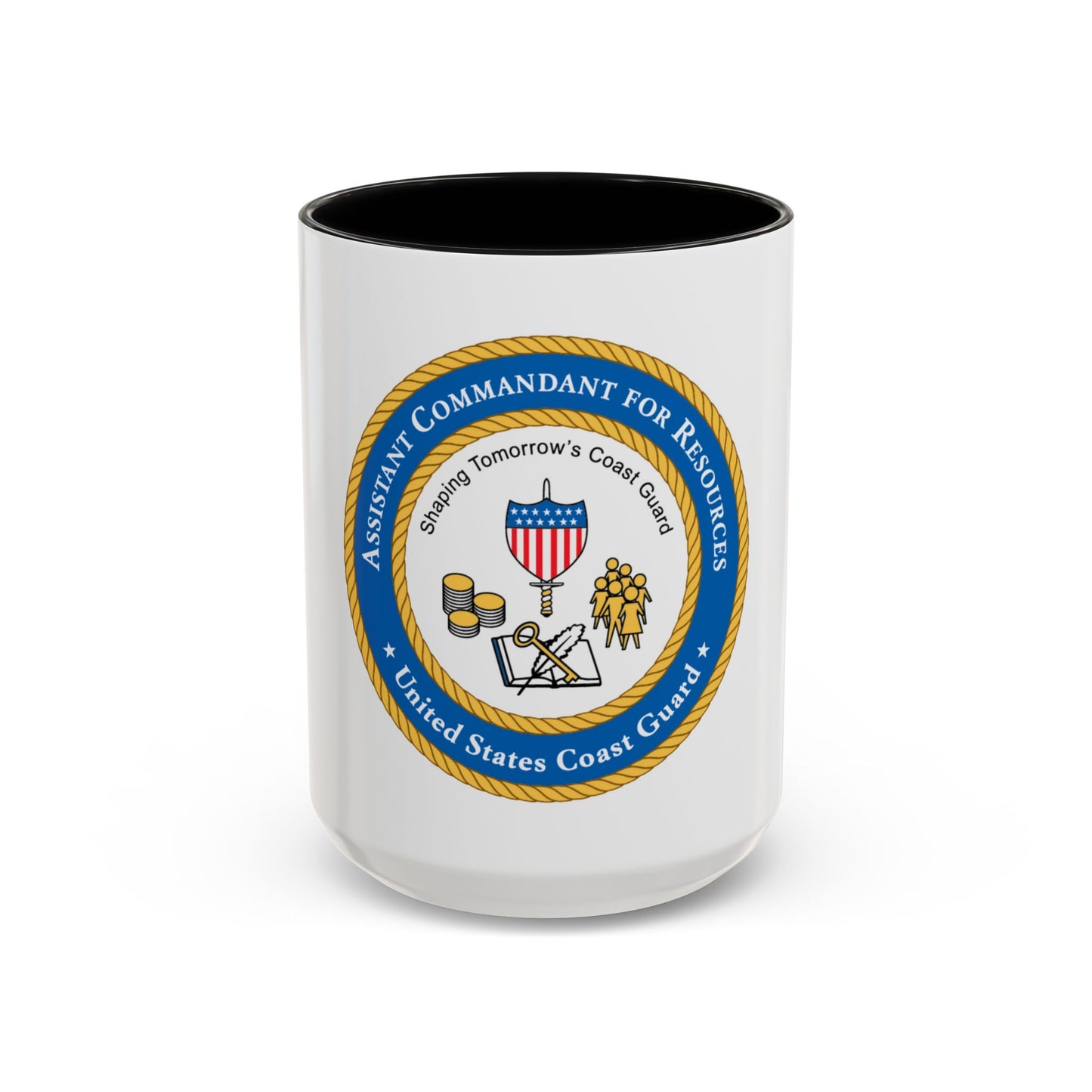 USCG Asst Commandant for Resources (U.S. Coast Guard) Accent Coffee Mug