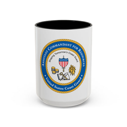 USCG Asst Commandant for Resources (U.S. Coast Guard) Accent Coffee Mug