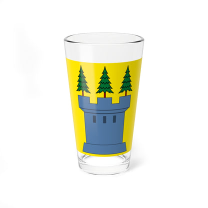 CHE Laupen ZH 1667 Flag (Switzerland) Pint Glass 16oz