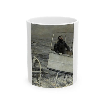 Captain at Sea - White Coffee Mug-11oz-Go Mug Yourself