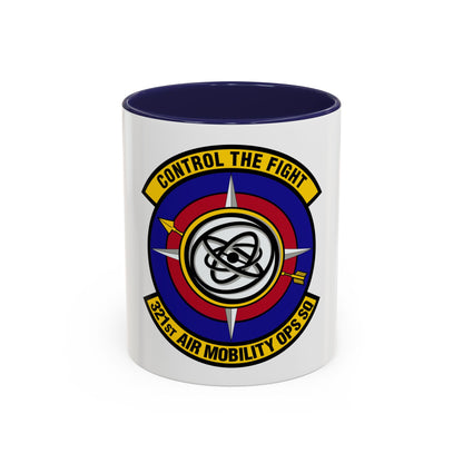 321 Air Mobility Operations Squadron (U.S. Air Force) Accent Coffee Mug