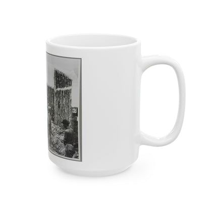 Building Stockade, Alexandria, Va. (U.S. Civil War) White Coffee Mug
