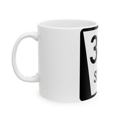 N SPUR 34C (Nebraska) (Road Sign) White Coffee Mug