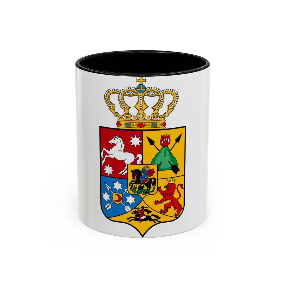 Tsardom of Georgian Emblem - Accent Coffee Mug-11oz-Black-Go Mug Yourself