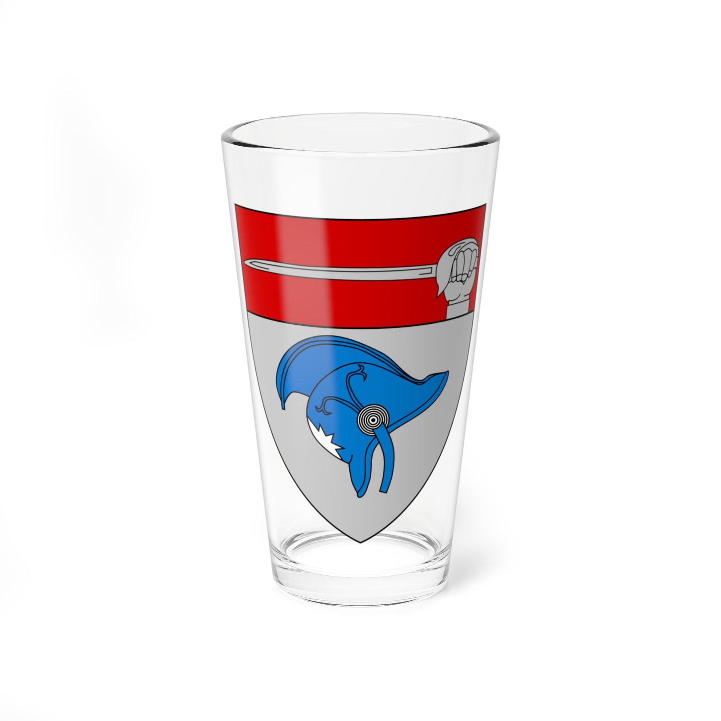 Emblem for the 1-I-JDR (Denmark) (Coat of Arms) Pint Glass 16oz