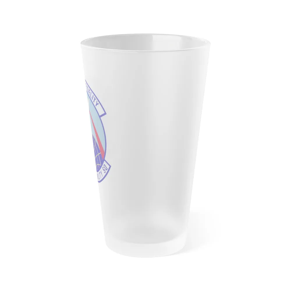 726 Air Mobility Sq AMC (U.S. Air Force) Frosted Pint Glass 16oz-Go Mug Yourself