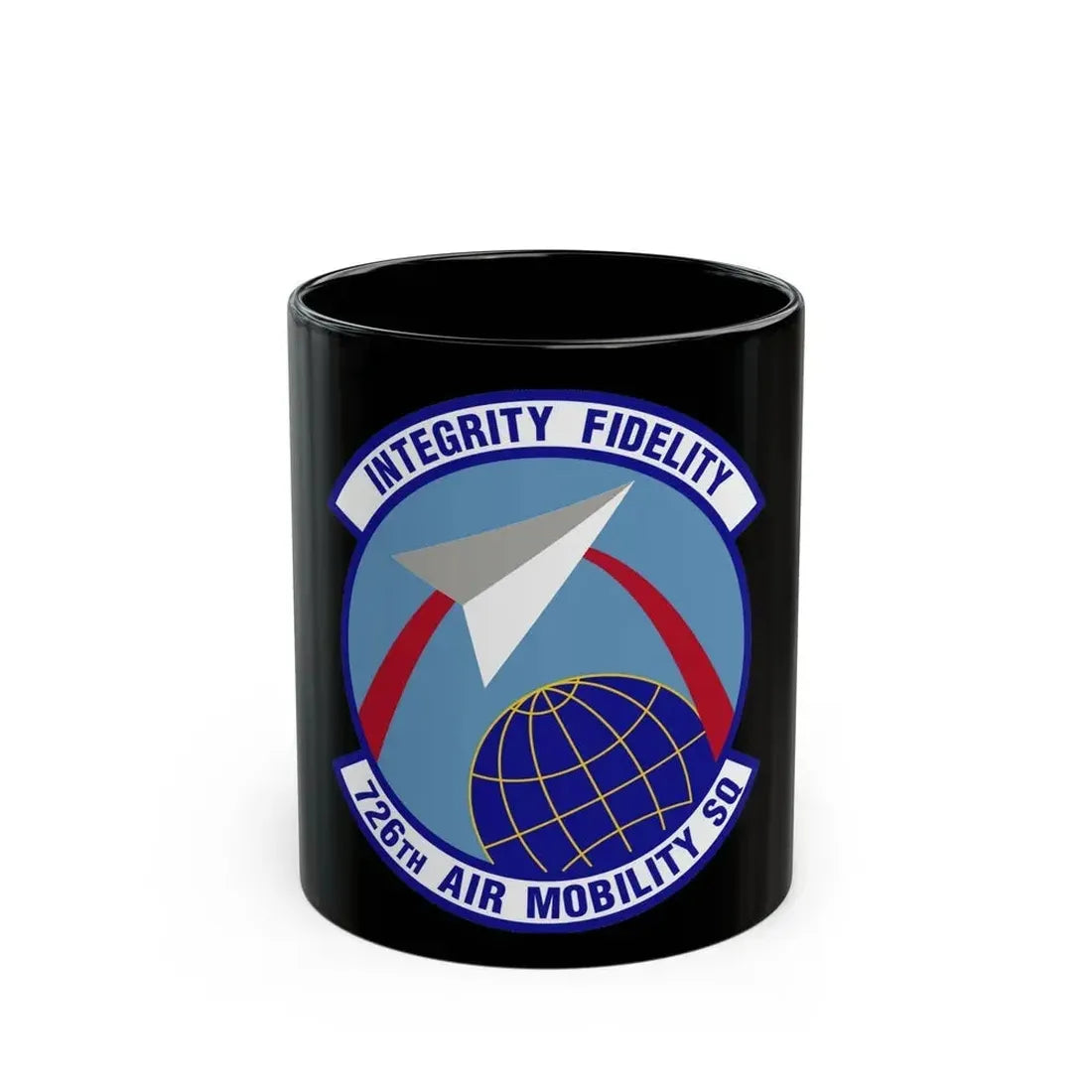 726 Air Mobility Sq AMC (U.S. Air Force) Black Coffee Mug 11oz - Go Mug Yourself