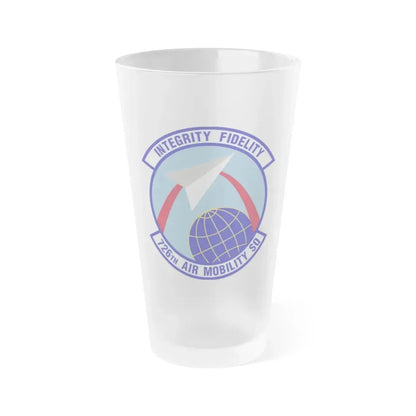 726 Air Mobility Sq AMC (U.S. Air Force) Frosted Pint Glass 16oz Default Title - Go Mug Yourself