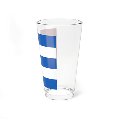 CHE Rhazuns Flag (Switzerland) Pint Glass 16oz