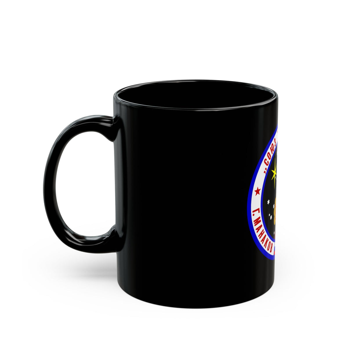 Soyuz TM-16 (Soyuz Programme) Black Coffee Mug