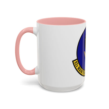 92 Maintenance Operations Squadron AMC (U.S. Air Force) Accent Coffee Mug