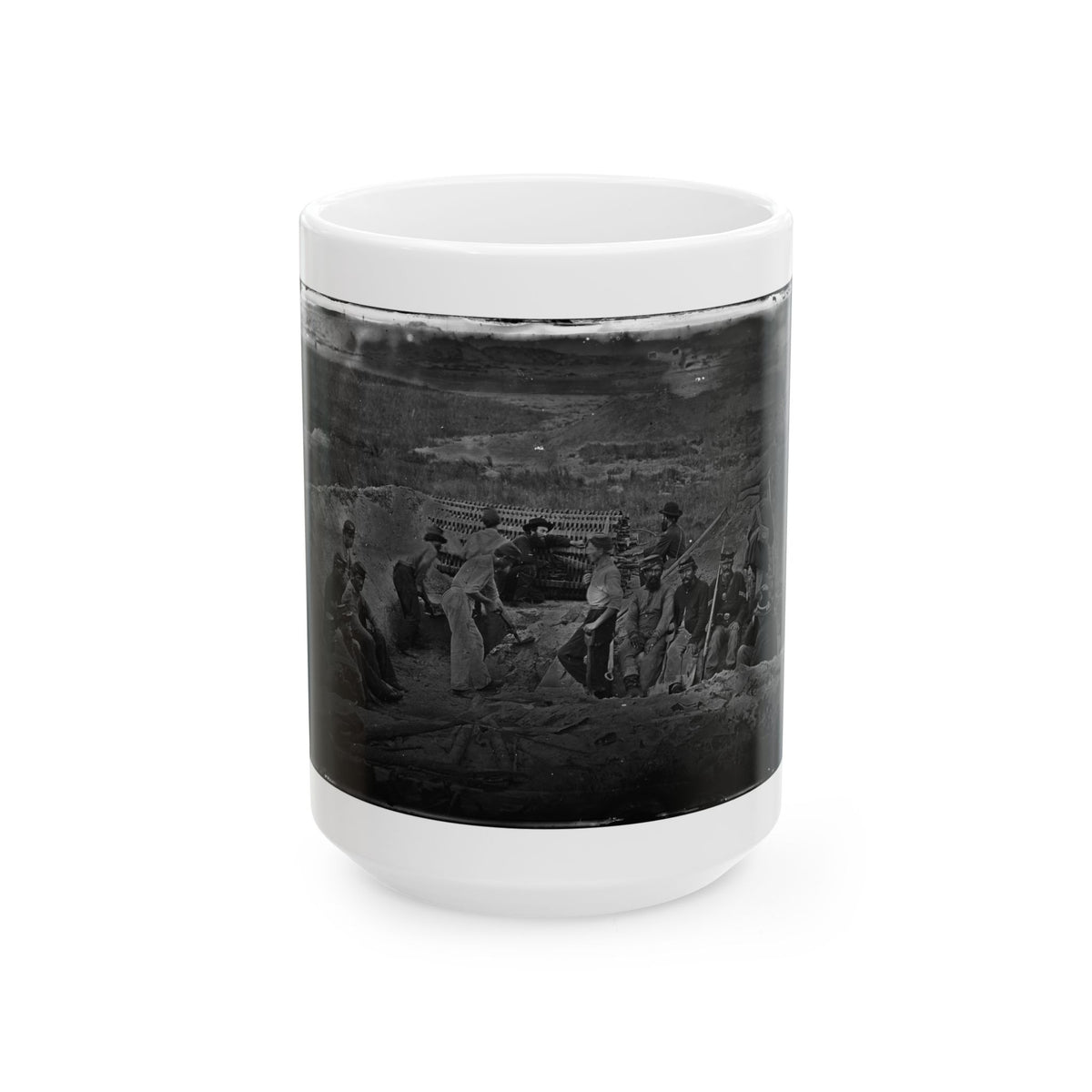 Morris Island, South Carolina. Full Sap (U.S. Civil War) White Coffee Mug