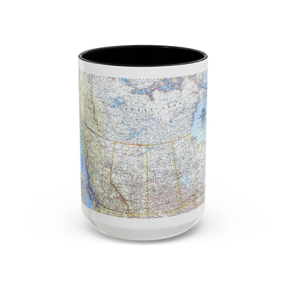 Canada - Western (1966) (Map) Accent Coffee Mug