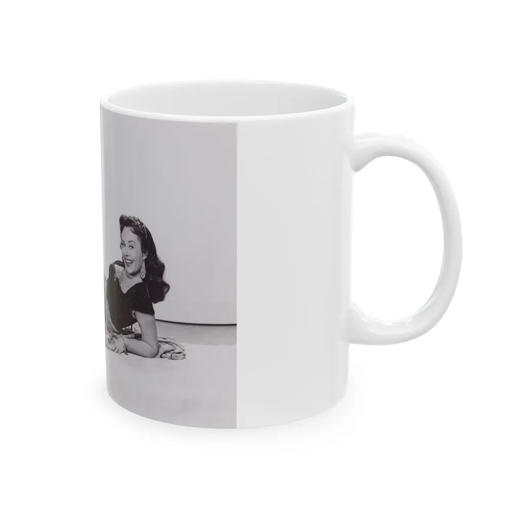 Paulette Goddard #188 (Vintage Female Icon) White Coffee Mug-Go Mug Yourself