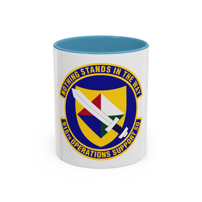 916th Operations Support Squadron (U.S. Air Force) Accent Coffee Mug