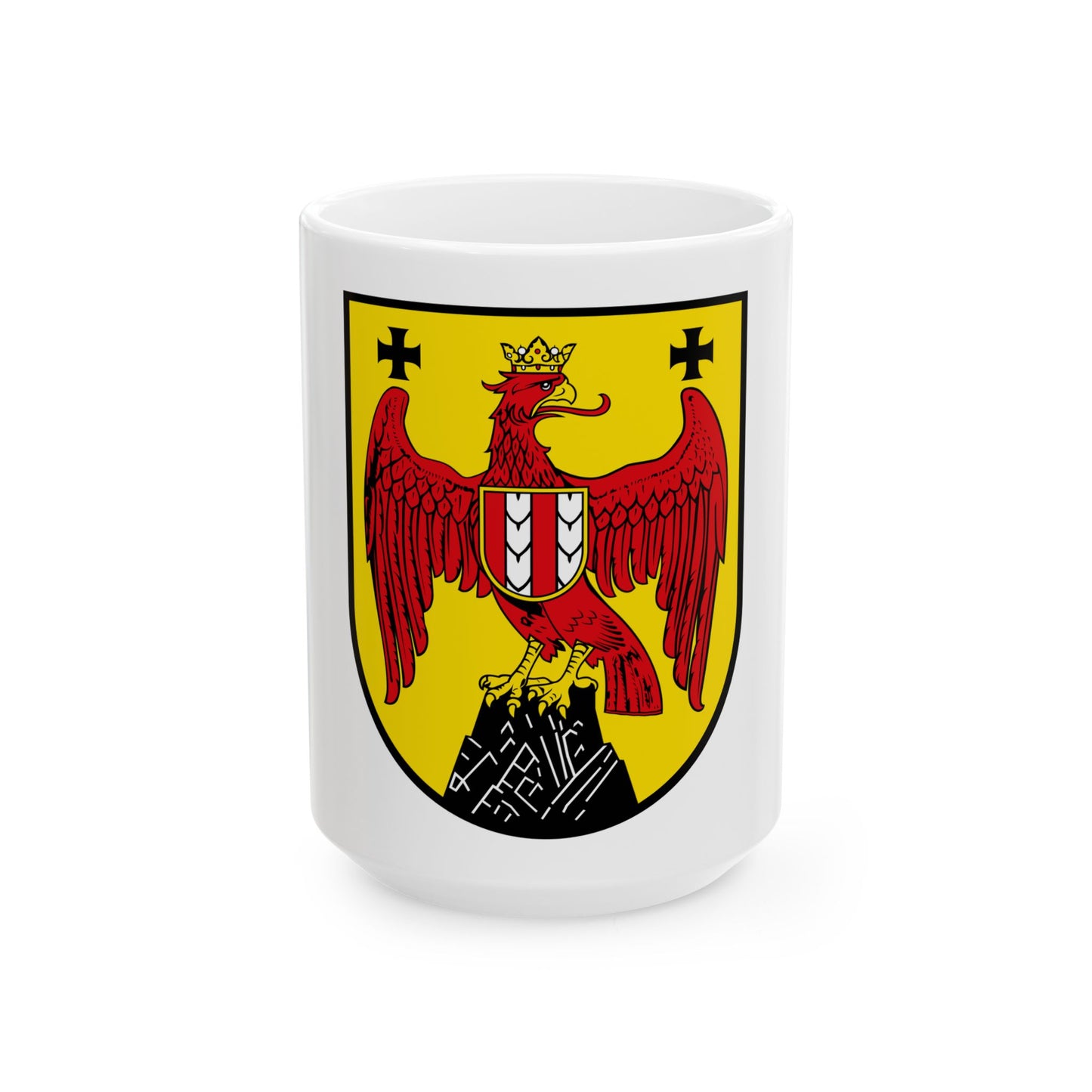 Coat of Arms of Burgenland Austria - White Coffee Mug