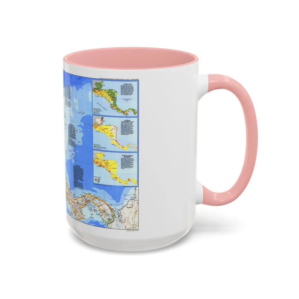 Central America (1986) (Map) Accent Coffee Mug-Go Mug Yourself