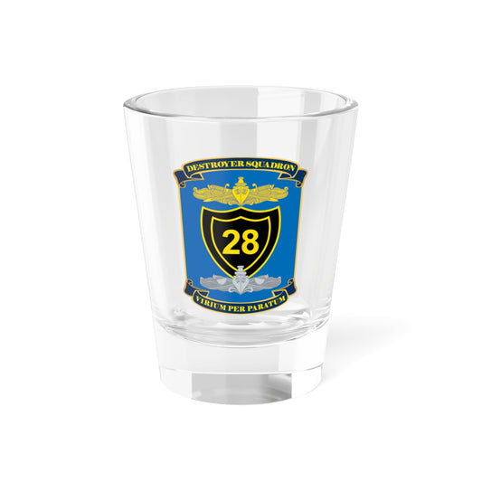 Verre à liqueur de l'escadron de destroyers COMDESRON 28 (US Navy) 1,5 oz