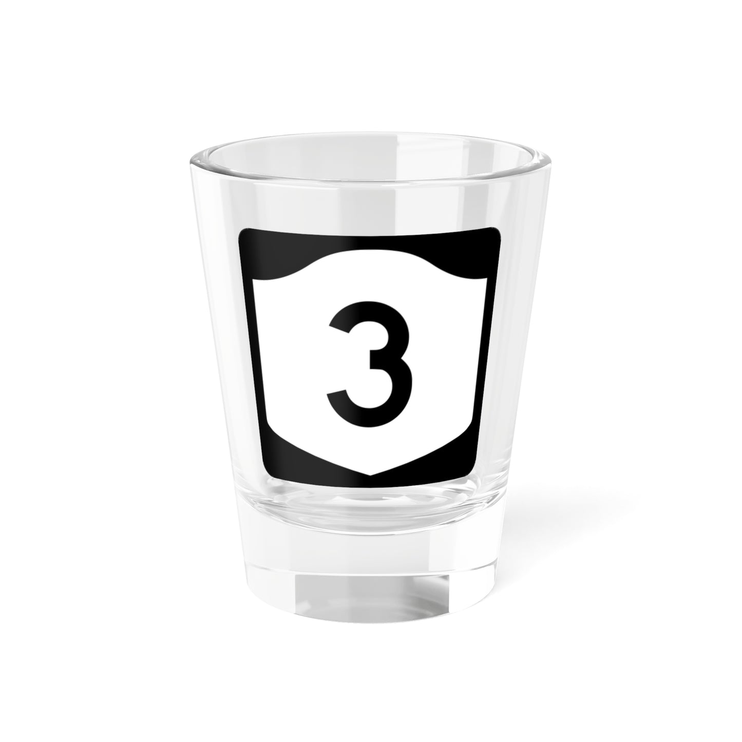 NY-3 (New York) (Road Sign) Shot Glass 1.5oz