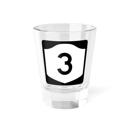 NY-3 (New York) (Road Sign) Shot Glass 1.5oz