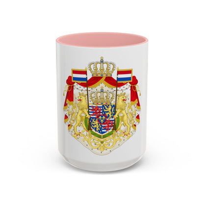 Greater coat of arms of the Grand Duke of Luxembourg (2000) - Accent Coffee Mug