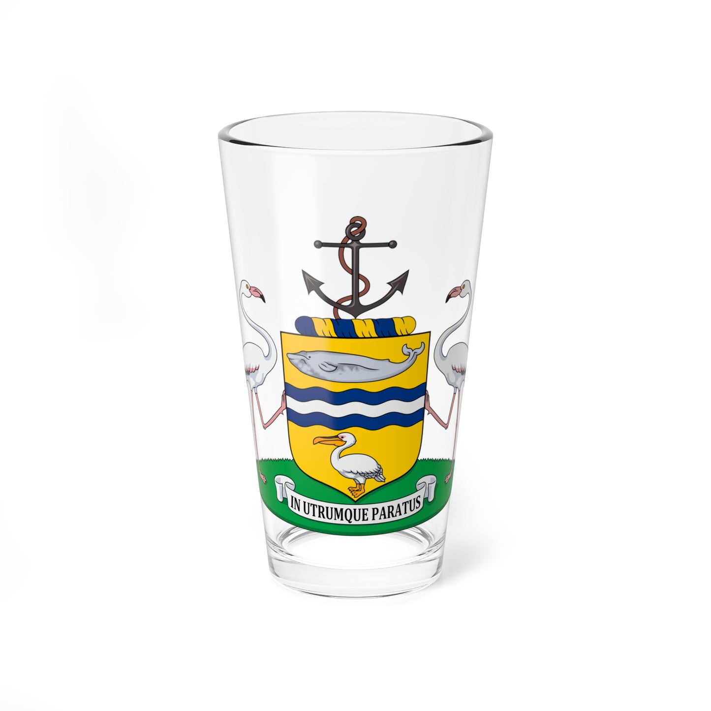 Walvis Bay COA (Namibia) (Coat of Arms) Pint Glass 16oz