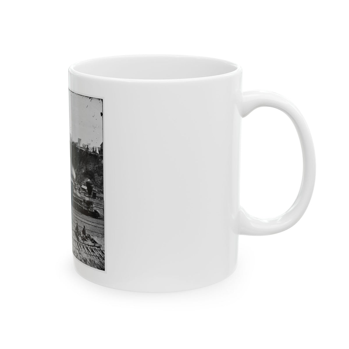 City Point, Va. Another Locomotive At The Same Point (U.S. Civil War) White Coffee Mug
