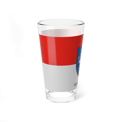 Flag of Homokmegy (Hungary) Pint Glass 16oz