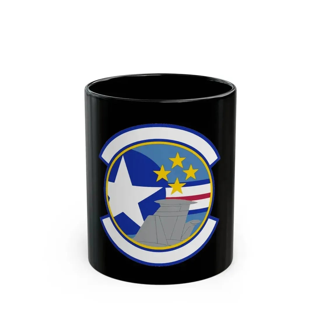 727 Air Mobility Squadron AMC (U.S. Air Force) Black Coffee Mug 11oz - Go Mug Yourself