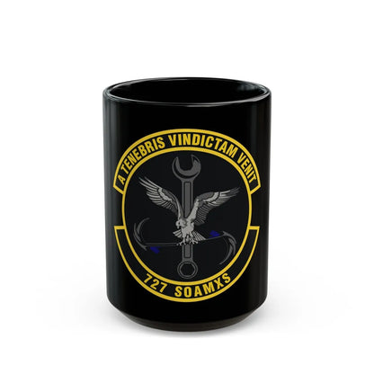 727 Special Operations Aircraft Maintenance Squadron AFSOC (U.S. Air Force) Black Coffee Mug-15oz-Go Mug Yourself