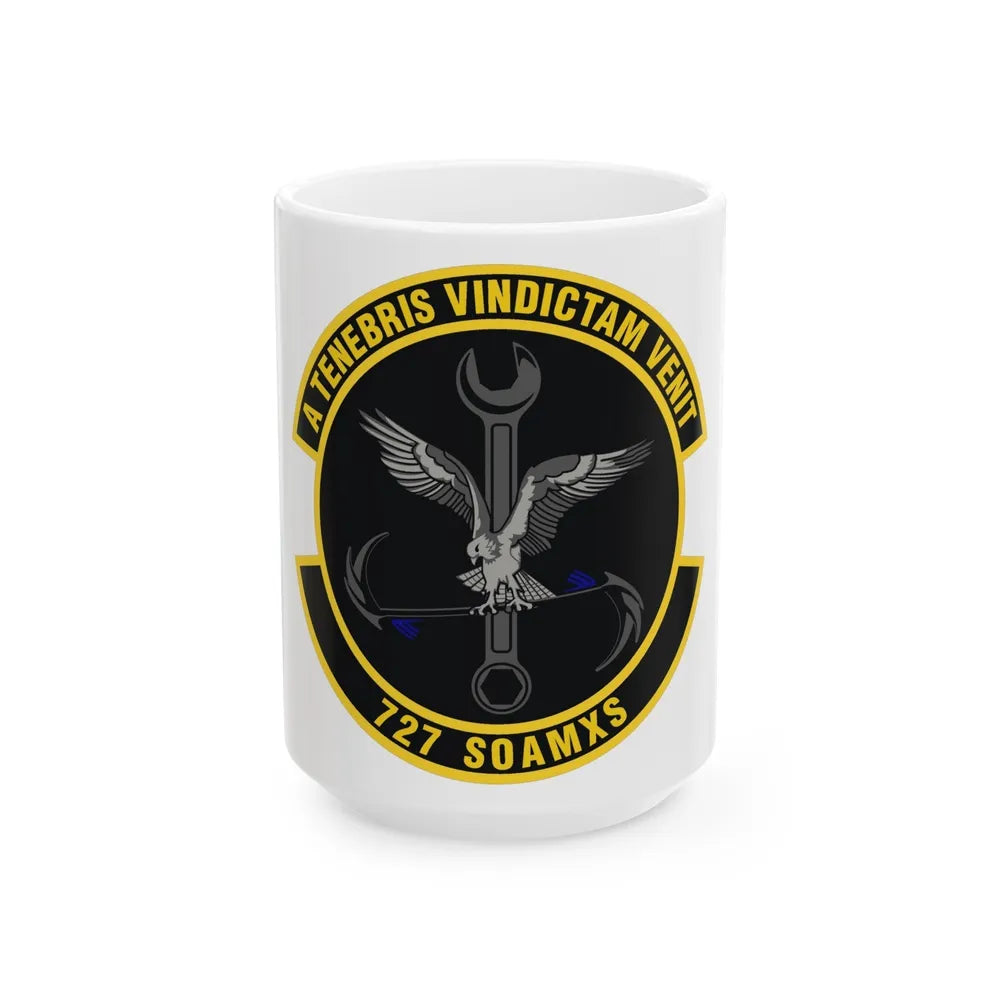 727 Special Operations Aircraft Maintenance Squadron AFSOC (U.S. Air Force) White Coffee Mug-15oz-Go Mug Yourself