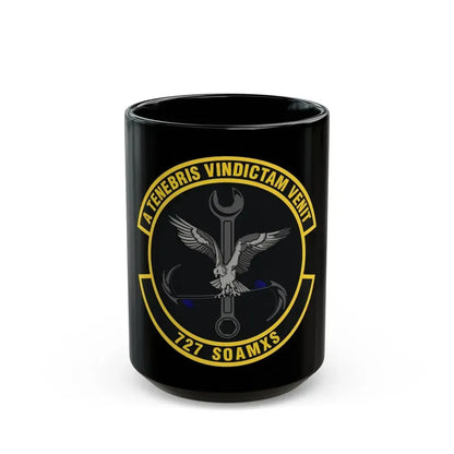 727 Special Operations Aircraft Maintenance Squadron AFSOC (U.S. Air Force) Black Coffee Mug 15oz - Go Mug Yourself