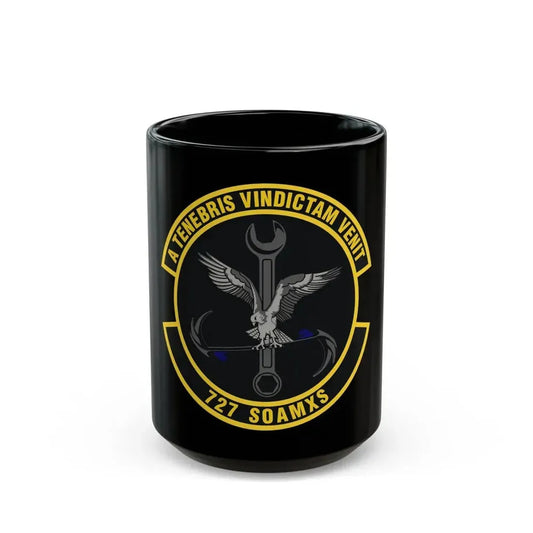 727 Special Operations Aircraft Maintenance Squadron AFSOC (U.S. Air Force) Black Coffee Mug 15oz - Go Mug Yourself