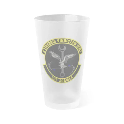 727 Special Operations Aircraft Maintenance Squadron AFSOC (U.S. Air Force) Frosted Pint Glass 16oz 16oz Frosted - Go Mug Yourself